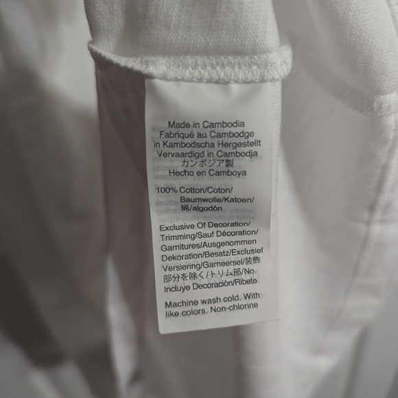 J. Crew Womens 2X Shirt Cheers Collector Tee White Short Sleeve Plus Size - Picture 4 of 4